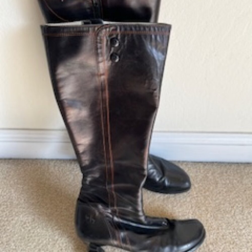 John Fluevog Black Women's Knee High Boots Size 8